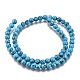 Kunsttürkisfarbenen Perlen Stränge Z0NDC014-1-2