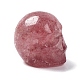 Perles de quartz fraises naturelles G-C038-01E-4