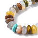 Natural & Synthetic Mixed Gemstone Beads Strands G-F743-05D-4