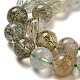 Natural Green Rutilated Quartz Beads Strands G-A219-A03-04-3