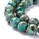 Brins de perles turquoises africaines naturelles (jaspe) G-E444-47-8mm-3