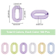 Chgcraft 600 pièces 6 couleurs anneaux de liaison acrylique transparents TACR-CA0001-13-2