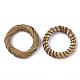 Handmade Reed Cane/Rattan Woven Linking Rings X-WOVE-Q077-07-2
