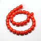 Imitation Amber Resin Drum Beads Strands for Buddhist Jewelry Making RESI-A009D-12mm-02-2