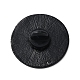 漫画の猫のエナメルピン  バックパックの服用の黒の合金バッジ  ブラック  30x1.8mm JEWB-D026-01B-2