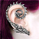 Alloy Dragon Stud Earrings EJEW-C046-04AS-6