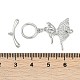 Латунные застежки-молнии из прозрачного кубического циркония KK-K391-23P-4