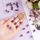 Unicraftale 30Pcs Natural Amethyst Connector Charms FIND-UN0001-70-4