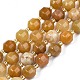 Chapelets de perles en jade topaze naturelle G-N326-100-03-1