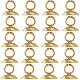 SUNNYCLUE 1 Box 100Pcs Bead Bail Cap Bead Caps with Loop Bead Caps Bails Pendant Bails Gold 304 Stainless Steel Round Bails Clasp Pearl Pendant Connector for Jewelry Making Accessories DIY Supplies STAS-SC0005-91-1