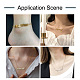 Fashewelry 24 pz 2 set di accessori per ciondoli gioielli in lega di zinco FIND-FW0001-09RG-7