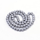 Chapelets de perles en verre électroplaqué EGLA-S134-8mm-08-2