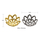 300 pièces 3 chapeaux de perles fantaisie en fer de style IFIN-FS0001-07-3