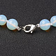 Opalite Beads Necklaces NJEW-F138-8mm-07-3