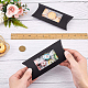 BENECREAT 30pcs 6x3x1 Inches Black Kraft Paper Pillow Boxes with Clear Window CON-BC0006-16B-01-5