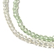 Fili di perle di vetro di colore sfumato trasparente GLAA-H021-01A-13-3