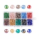 Perles de verre galvanisées 10 couleurs GLAA-JP0002-01-1