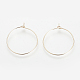 Brass Hoop Earrings KK-S327-12KC-1
