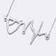 304 Stainless Steel Pendant Necklaces NJEW-E123-08-2