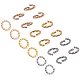 UNICRAFTALE 90pcs 3 Colors 6mm Twisted Open Jump Rings 304 Stainless Steel Jump Rings Open Jump Ring Connectors O Rings for DIY Bracelet Necklaces Jewelry Craft Making STAS-UN0002-10-1
