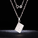 SHEGRACE Stylish Rhodium Plated 925 Sterling Silver Book with Word Pendant Necklace JN248A-4