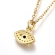 304 Stainless Steel Pendant Necklaces NJEW-O108-22G-2