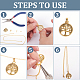 SUPERFINDINGS 400Pcs 4 Styles Brass Snap on Bails Jewelry Clasps Golden and Silver Pendant Bails Pinch Bails Clasp Connectors for Bracelet Necklace Jewelry Making KK-FH0003-47-4