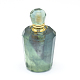 Pendentifs de bouteille de parfum ouvrants en fluorite naturelle à facettes G-E556-05G-2