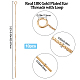 Beebeecraft 10Pcs Brass Stud Earring Findings with Loop KK-BBC0004-07-2