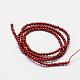 Natürliche rote Jaspis Perlen Stränge G-N0221-01-2mm-2