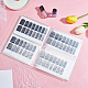 GLOBLELAND Nail Stickers Storage Showing Holder Clear Stamps Collection Page Protectors Transparent Photo Album Scrapbooking for 80pcs Storage Pages MRMJ-WH0064-41-5