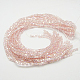 Chapelets de perles en verre électroplaqué EGLA-D018-3x3mm-32-2