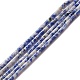 Natürliche blaue Fleck Jaspis Perlen Stränge G-A201-B11-1