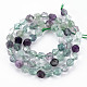 Natürlichen Fluorit Perlen Stränge X-G-S376-001A-2