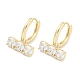 Orecchini in vetro di ottone&nbsp;EJEW-S228-06G-1