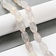 Chapelets de perles en agate blanche naturelle G-P520-C14-01-2