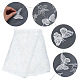 GORGECRAFT 78.74x 61.42 Inch 3D Butterflies Lace Fabric Floral Embroidery Soft Tulle Lace Applique Fabric for DIY Sewing Craft Wedding Party Bridal Dress Embellishment Clothes Curtains Decoration DIY-GF0006-03-3