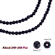 Nbeads 2 brins de perles d'onyx noir naturel brins G-NB0004-19-2