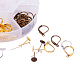 Brass Earring Setting Sets KK-PH0015-05-2