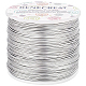 BENECREAT 18 Gauge(1mm) Aluminum Wire 492 FT(150m) Anodized Jewelry Craft Making Beading Floral Colored Aluminum Craft Wire - Silver AW-BC0001-1mm-02-1