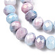 Hebras de perlas de vidrio electrochapadas facetadas GLAA-C023-02-B06-3