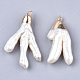Ciondoli di perle keshi con perle barocche naturali PEAR-T003-05-1