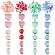 SUPERFINDINGS 180Pcs 12 Style Transparent Glass Cabochons GGLA-FH001-01-1