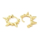Rack Plating Brass Spike Hoop Earrings for Women EJEW-D059-22G-2