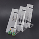 3pcs Acrylic Jewelry Display Stand L-Shape Earrings Holder Organizer Jewelry Clear Watch Rack Single Watch Display Holder Showcase for Bracelet Necklace Display Home Decor ODIS-WH0029-11A-1