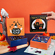 Benecreat 16 Uds. 4 estilos cajas de dulces o trucos de Halloween cajas cuadradas de dulces caja de regalo de papel creativa de Halloween con 4 juegos de etiquetas colgantes para decoración de festivales CON-BC0007-01-3