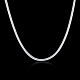 Латунные цепи змейки ожерелья NJEW-BB31280-24-2