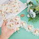 GORGECRAFT 2 Yards 3D Flower Lace Edge Trim Ribbon Embroidery Polyester Edging Trimmings Applique Fabric Vintage Sewing Craft for Wedding Dress Embellishment DIY Dress Decor OCOR-GF0001-96-4