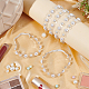 Шнурки из искусственного жемчуга из абс-пластика FIND-WH0117-54B-10