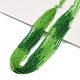 Transparent Gradient Color Glass Beads Strands GLAA-H021-01A-31-1